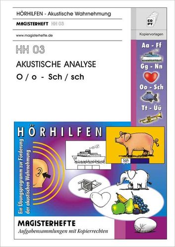 HH3 Akustische Analysen O / o – Sch / sch