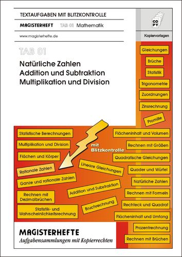 TAB1 Natürliche Zahlen, Additon und Subtraktion, Multiplikation und Division